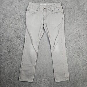 Free World Night Train Regular Fit Charcoal Gray Pants Mens Size 32 Cotton Twill